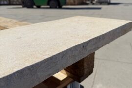 Kalkstein Abdeckplatte Catrina 100x28x4 cm creme-beige Kalkstein Abdeckplatte Catrina 100x28x4 cm creme-beige