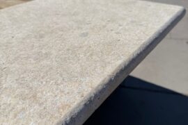 Kalkstein Poolplatte Catrina 60x40x3 cm gelb-beige