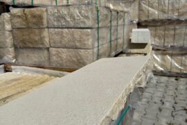 Quarz-Sandstein Abdeckplatte Golden Sun 4x28x100 cm gelblich-grün-bunt